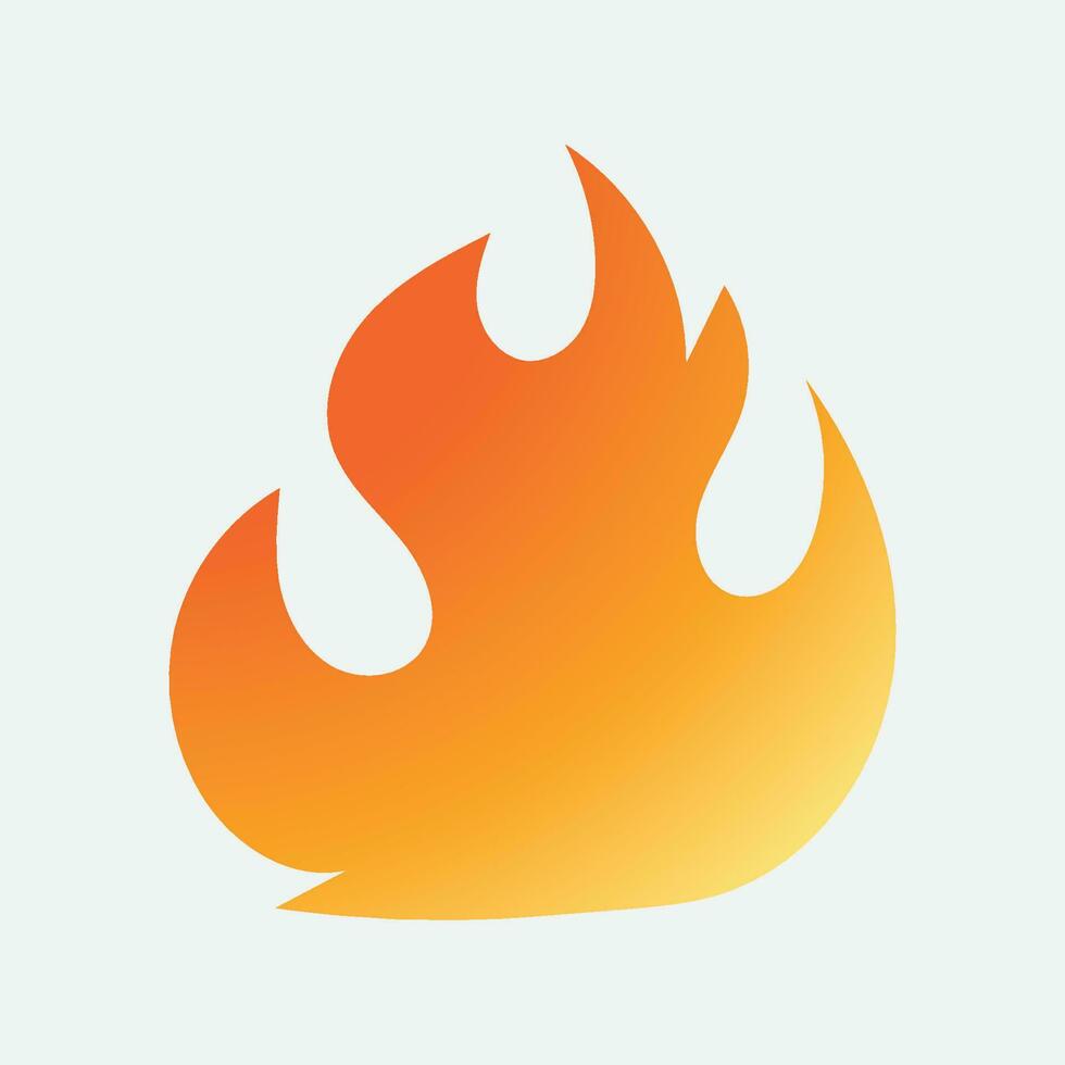 icon logo flame on earth vector