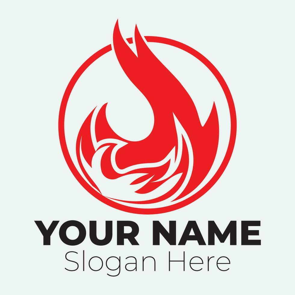 Flame logo design template illustration. vector