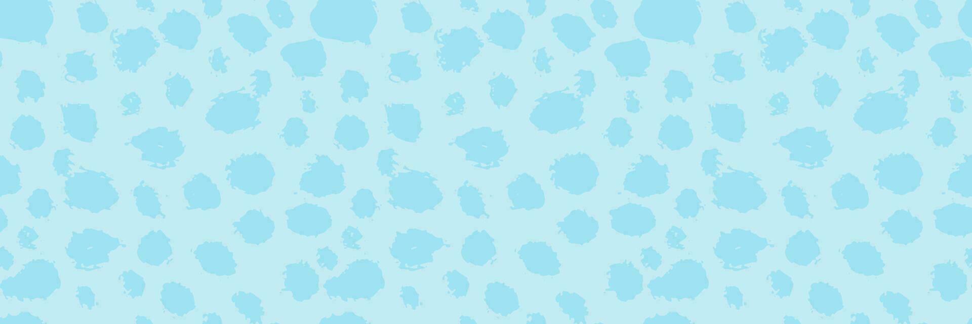Dry Brush Ink Paint Seamless Vector Abstract Pattern
