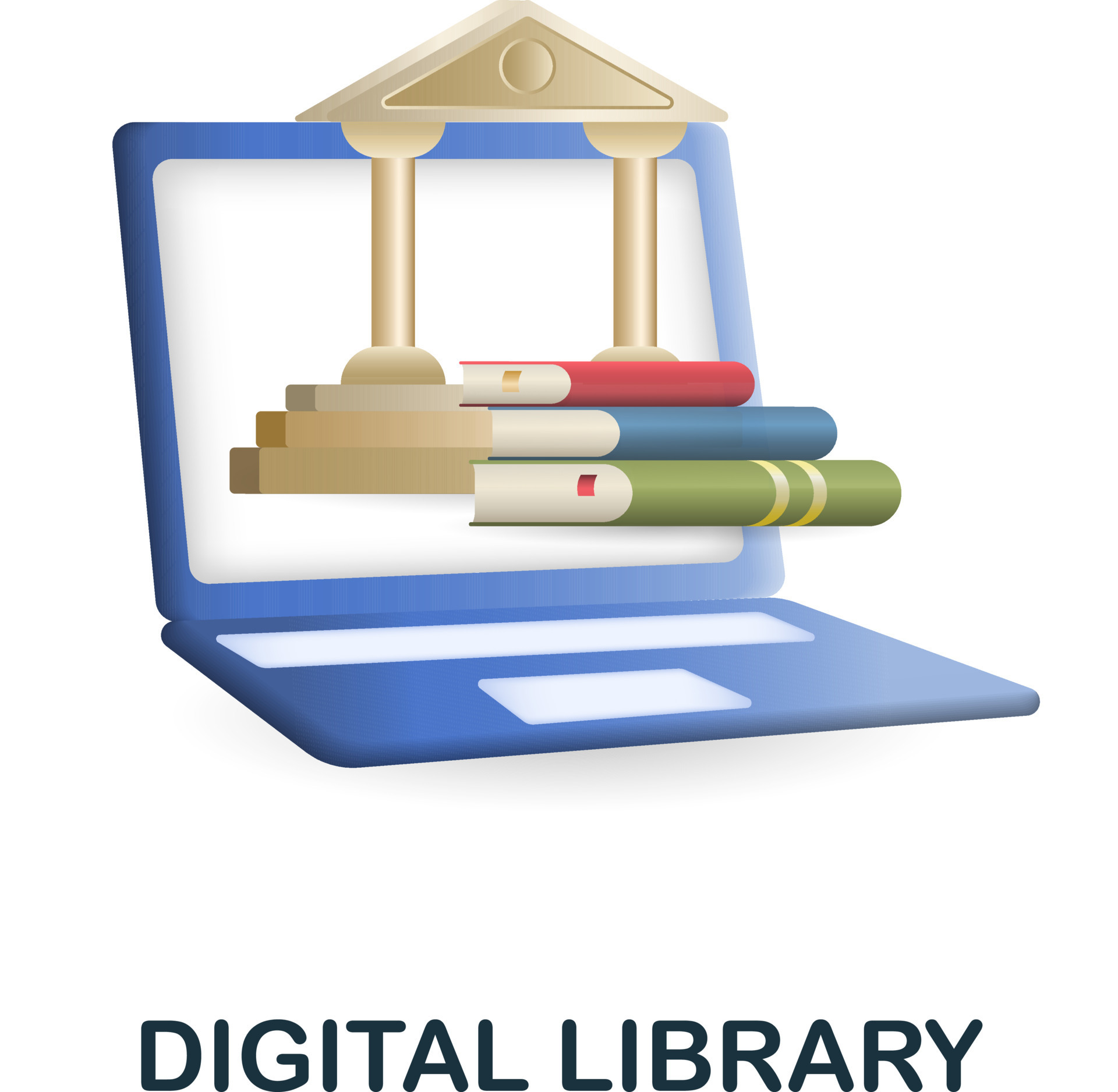 Digital Library Icon