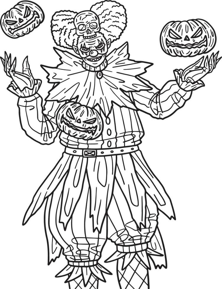 Scary Clown Coloring Pages