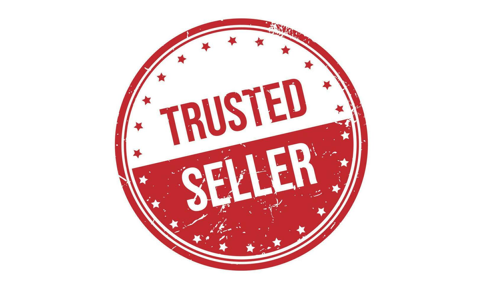 Trusted Seller Rubber Stamp Seal Vector