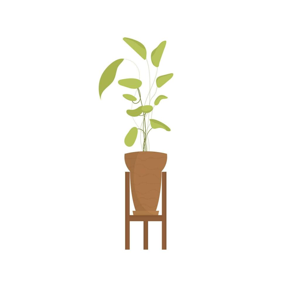 Artifical plant. Isolated. Flat style. vector