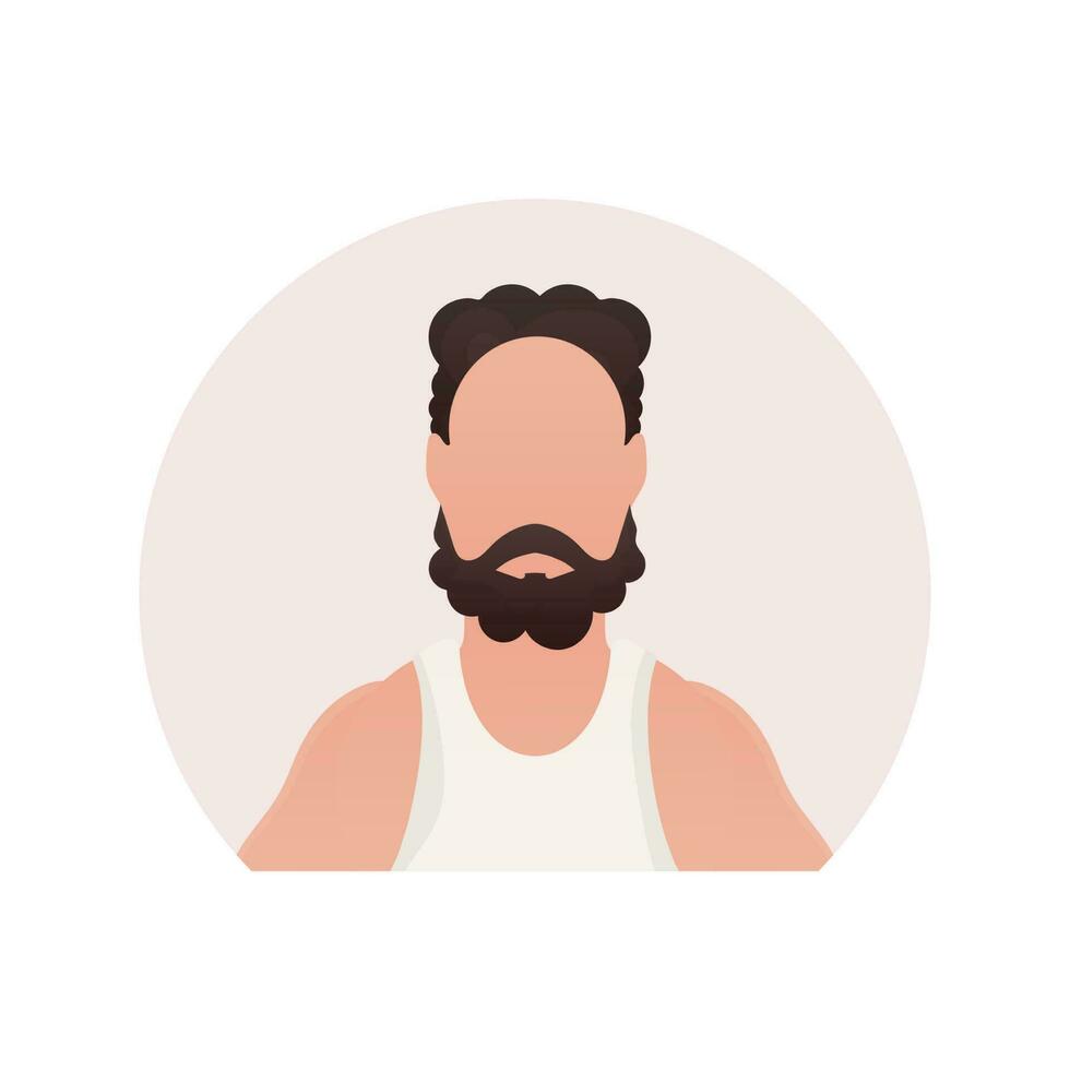 Business man icon. Isolated. Cartoon style. vector