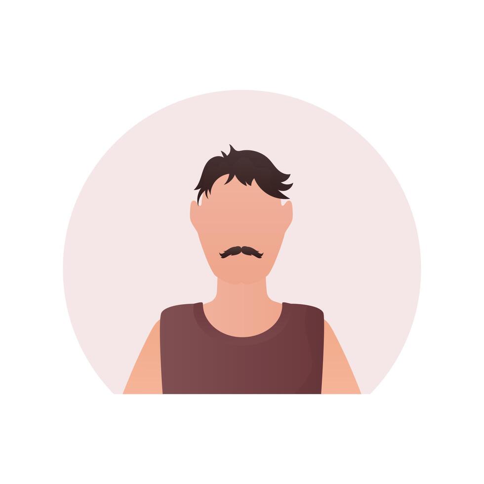 negocio hombre avatar. aislado. dibujos animados estilo. vector