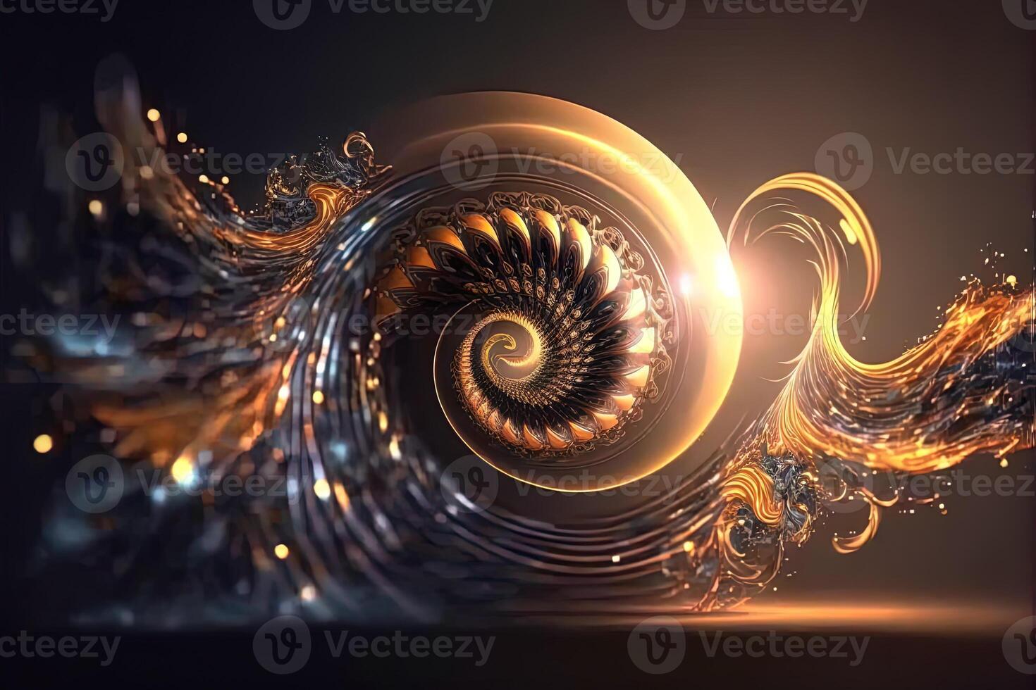 Illusion or dream, innovation or exploration, technology or sci fi. Physics quantum fluctuations 8k octane rendered ultra realistic. Digital art banner for game or movie photo