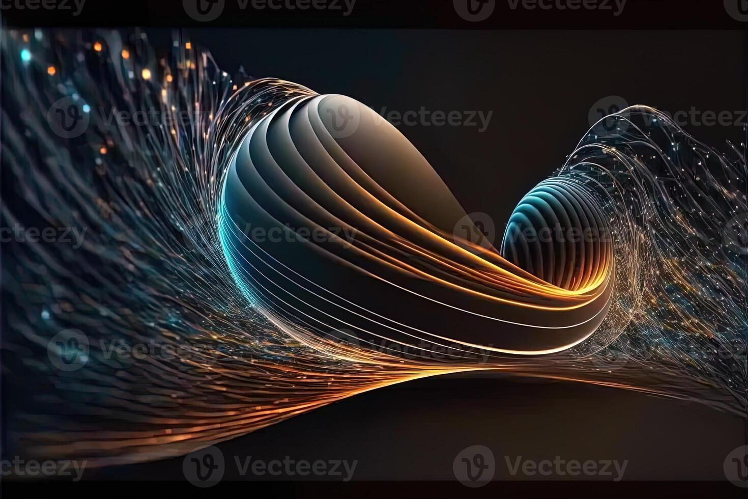 Illusion or dream, innovation or exploration, technology or sci fi. Physics quantum fluctuations 8k octane rendered ultra realistic. Digital art banner for game or movie photo