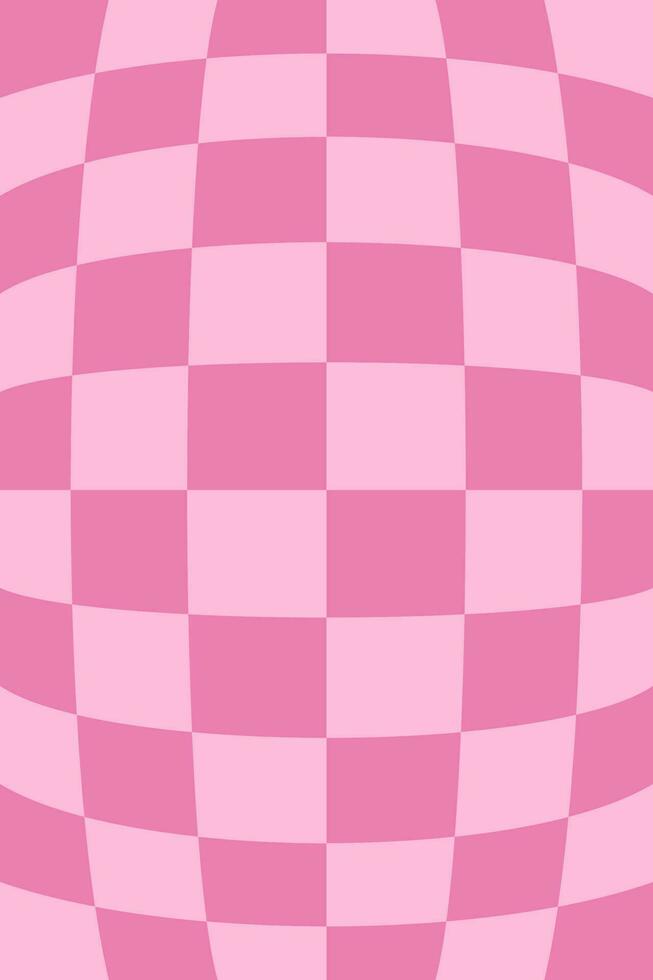 Retro Groovy Wavy Psychedelic Checkerboard Check Y2K 90s Phone Case Background Stationary Fashion Textile Repeat Pattern vector