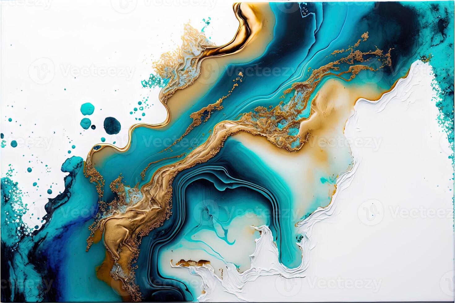 Marble ink abstract art from exquisite original painting for abstract background, colorful. Painting was painted on high quality paper texture to create smooth background photo