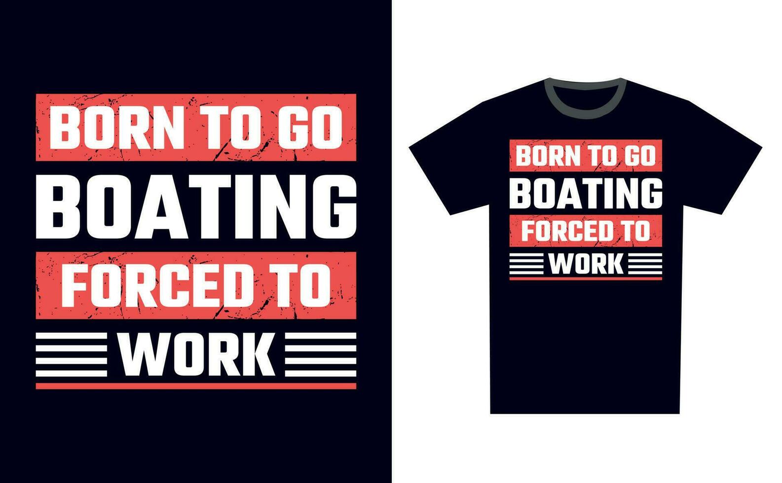 Boating T Shirt Design Template Vector