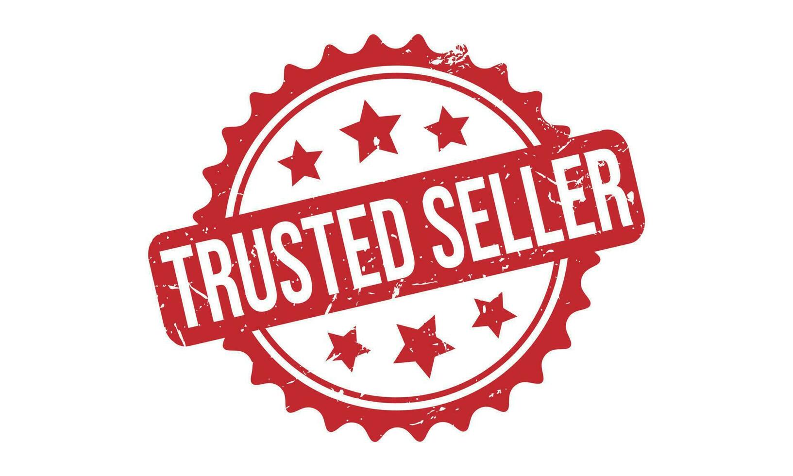 Trusted Seller Rubber Stamp Seal Vector