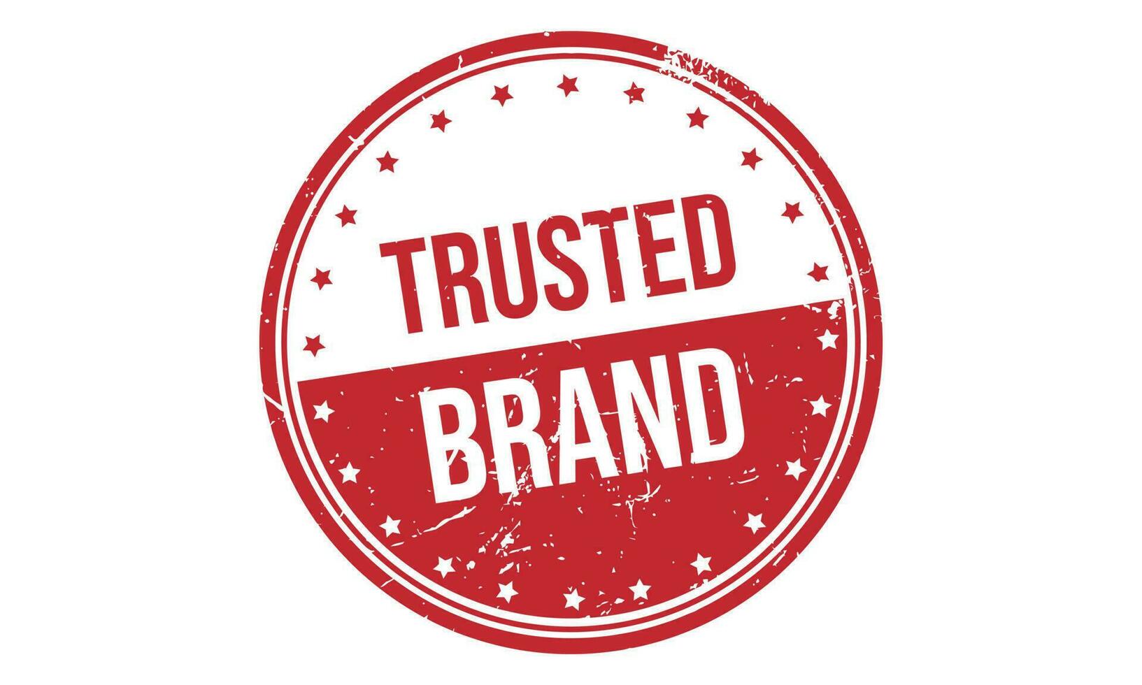 Trusted Brand Rubber Stamp Seal Vector