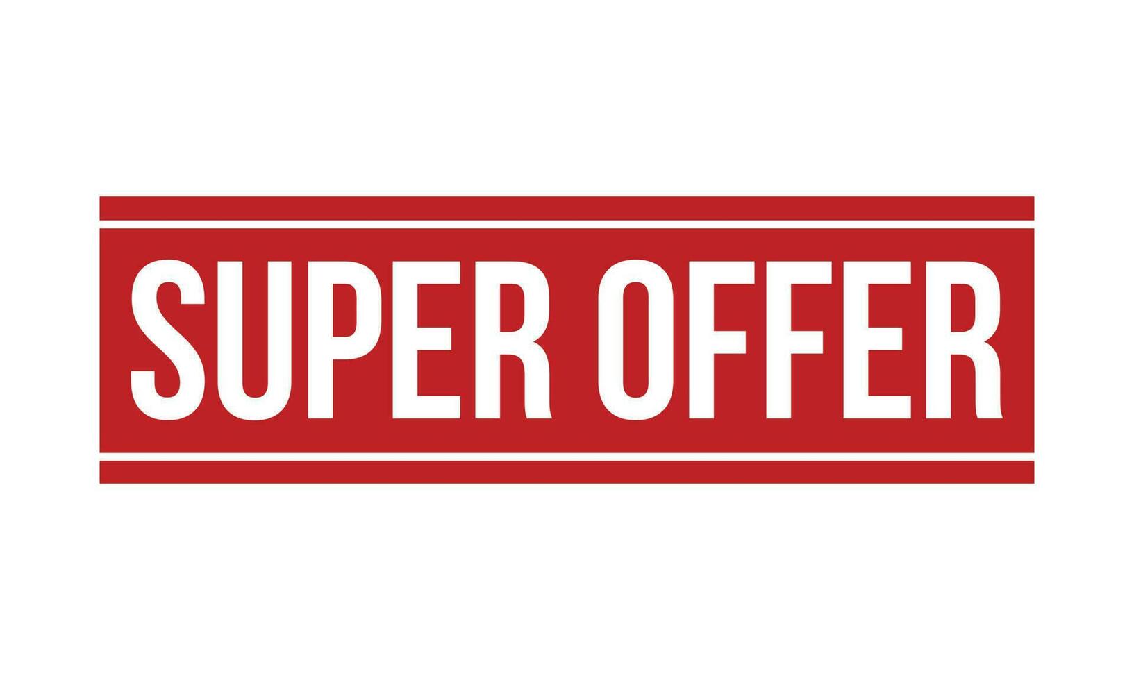 Super Offer Rubber Stamp Seal Vector