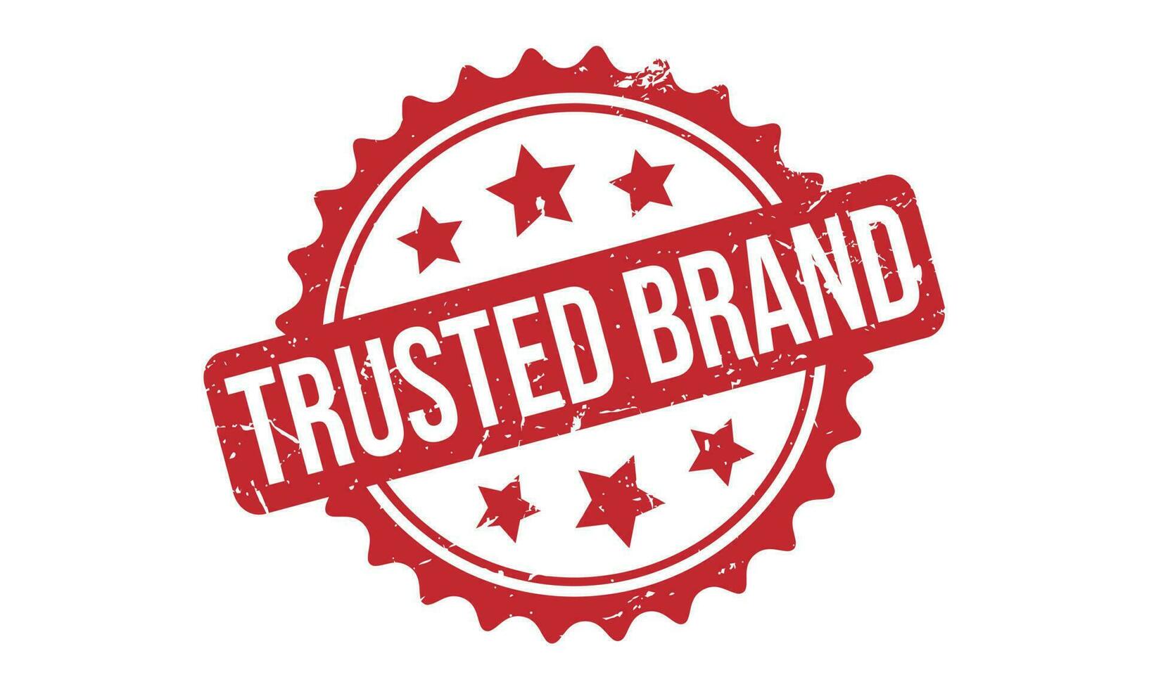 Trusted Brand Rubber Stamp Seal Vector