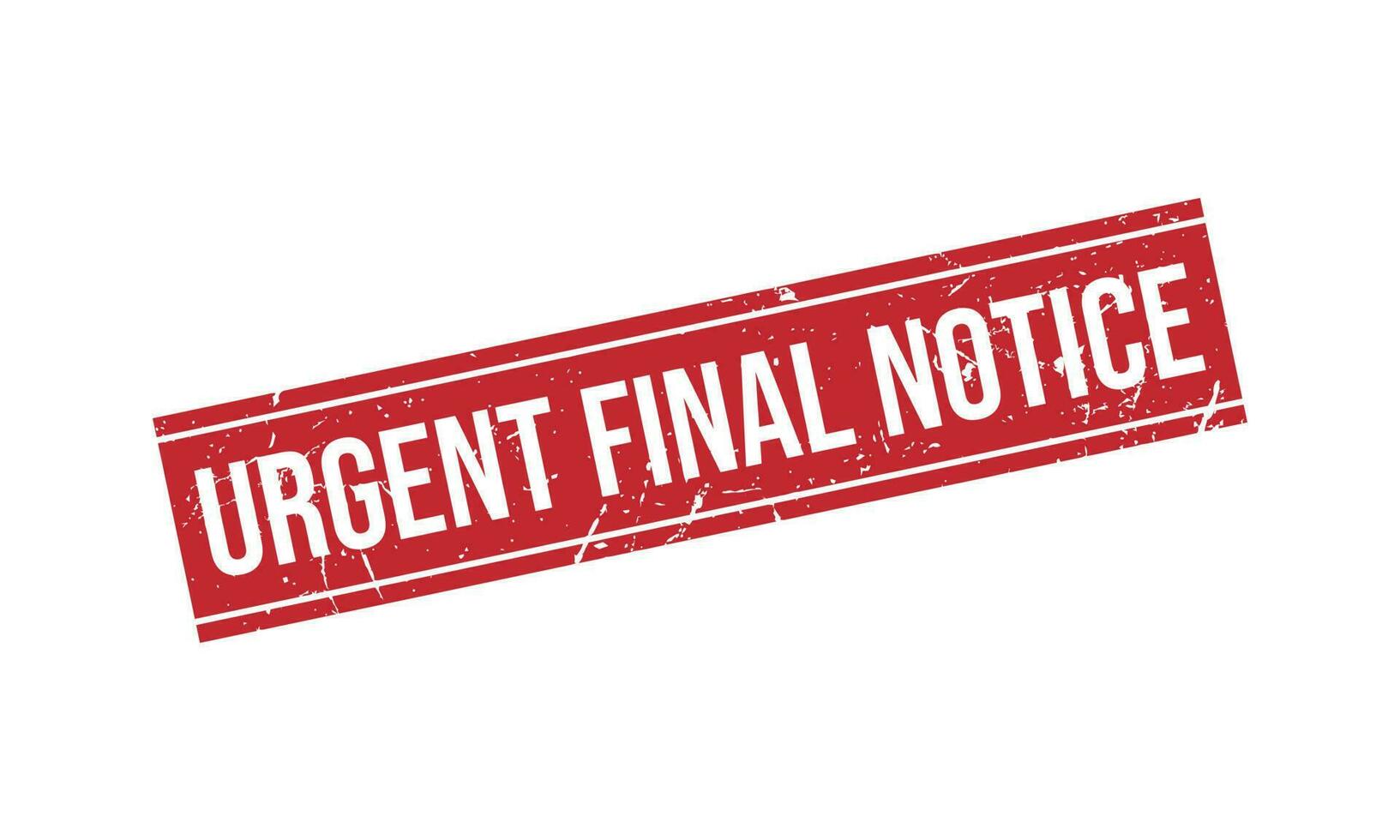 Urgent Final Notice Rubber Stamp Seal Vector