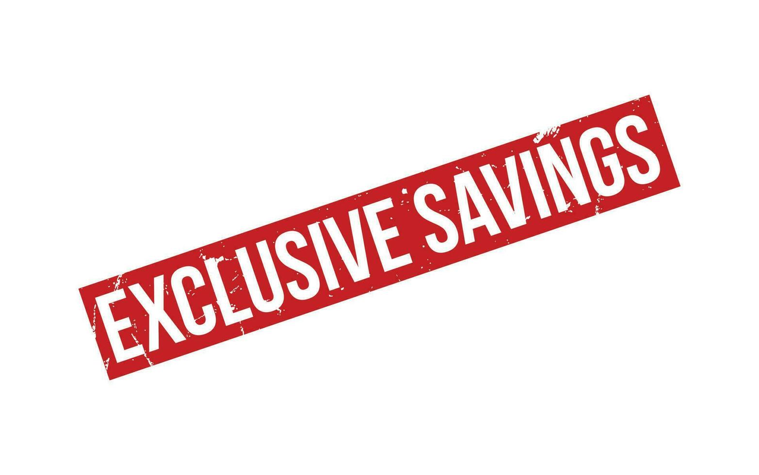 Exclusive Savings Rubber Stamp Seal Vector