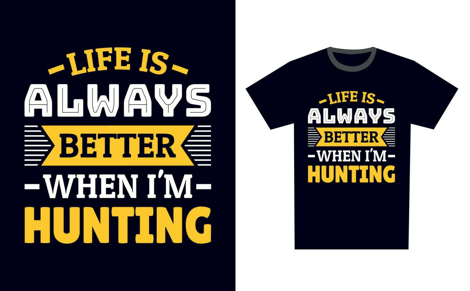 Hunting T Shirt Design Template Vector