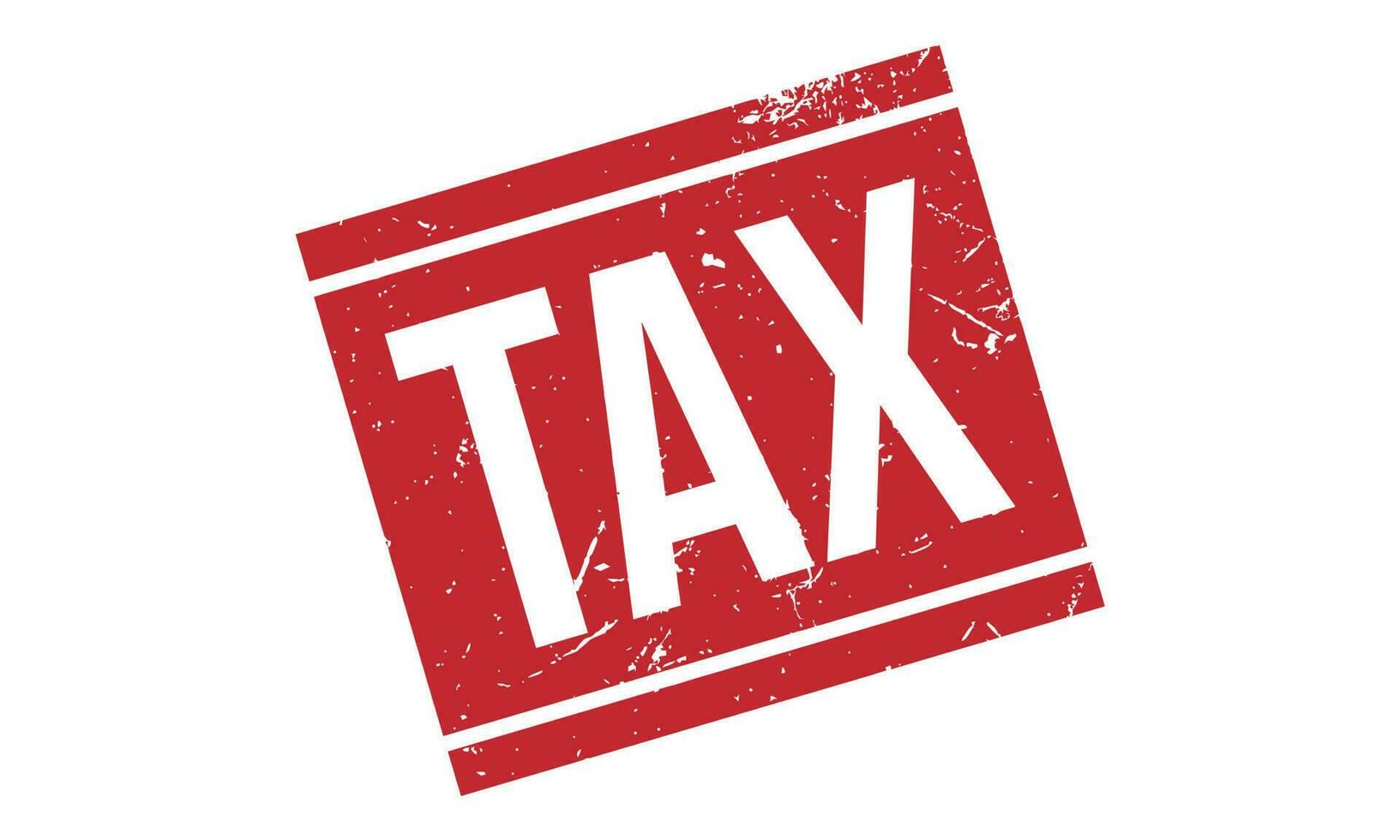 Tax Rubber Stamp Seal Vector