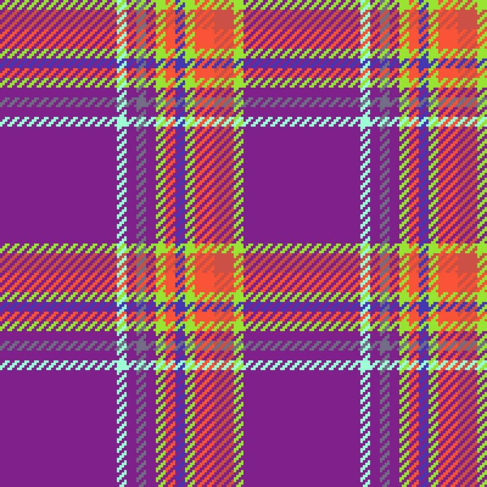 Check plaid textile. Fabric seamless vector. Background texture pattern tartan. vector