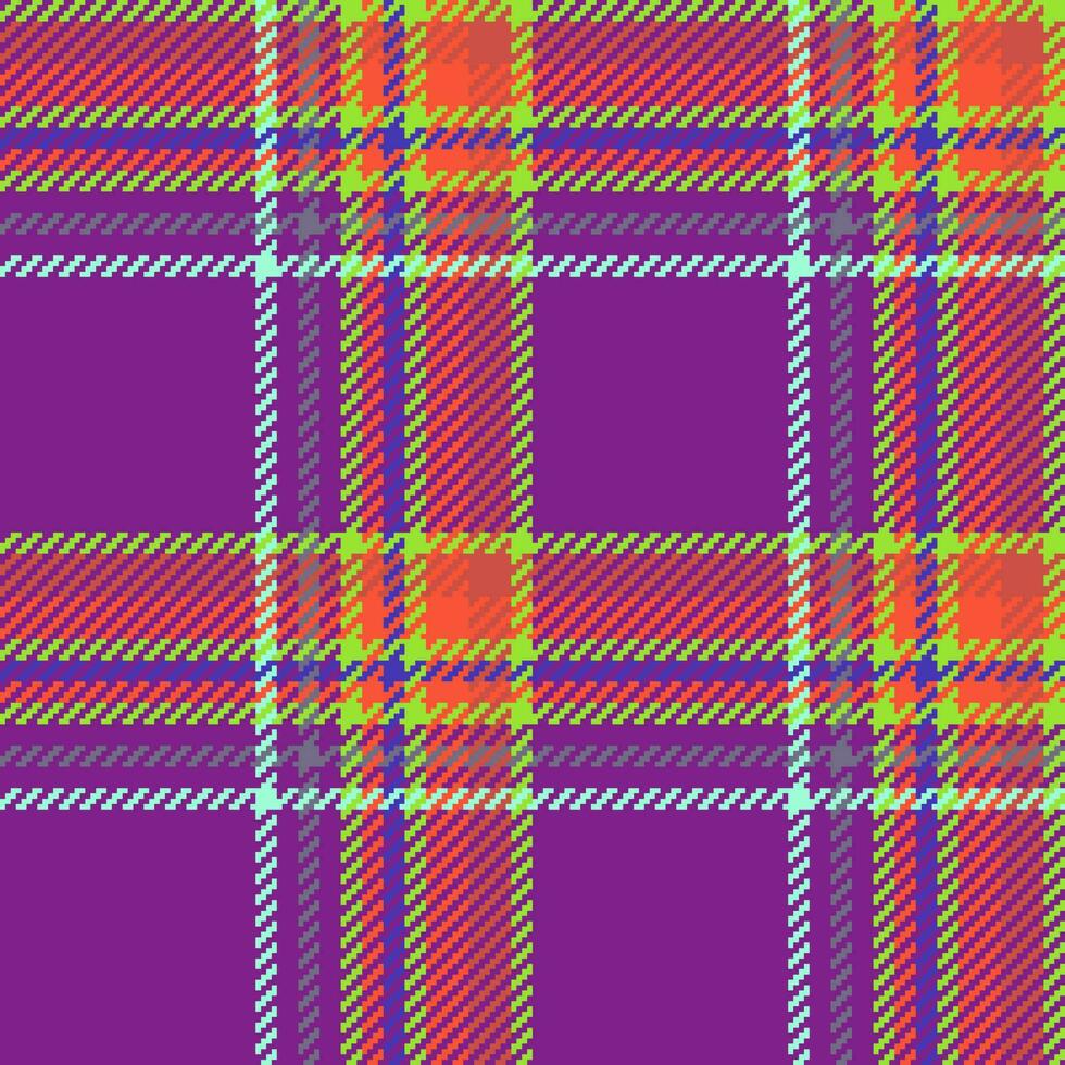 Check plaid textile. Fabric seamless vector. Background texture pattern tartan. vector