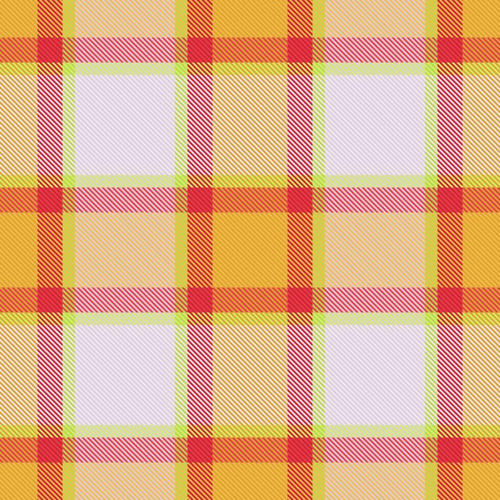 Pattern fabric tartan. Plaid vector seamless. Check texture background textile.