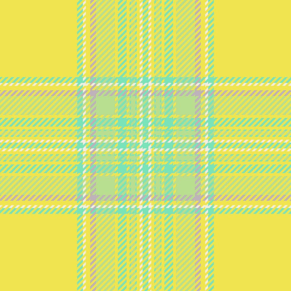 Plaid check pattern. Seamless fabric texture. Tartan textile print. vector