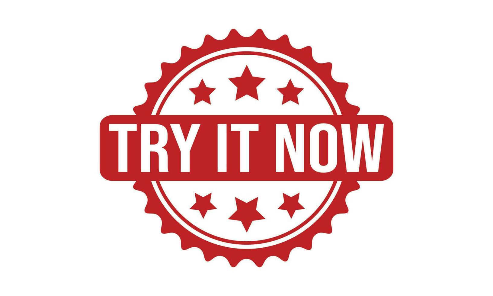 Try it Now Rubber Stamp Seal Vector