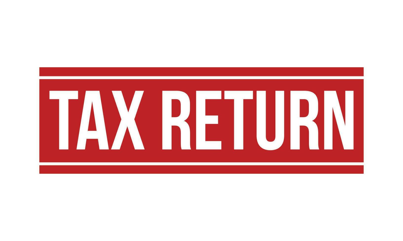 Tax Return Rubber Stamp Seal Vector