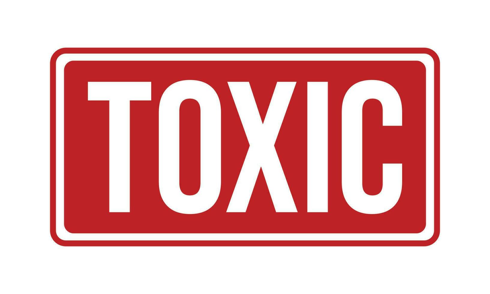 Toxic Rubber Stamp Seal Vector