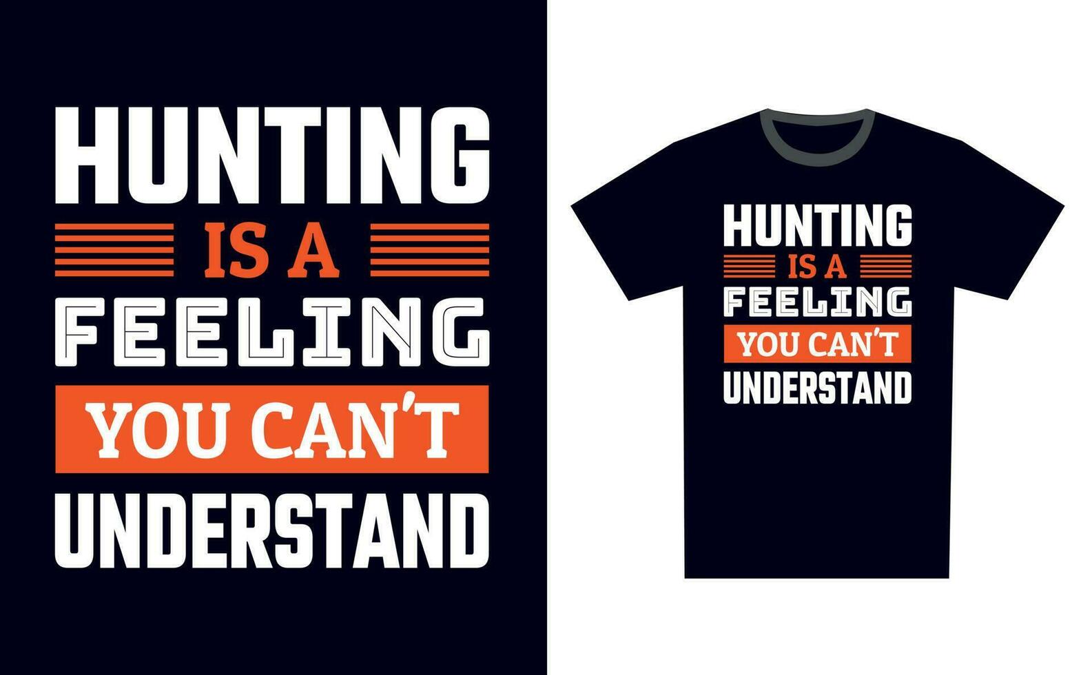 Hunting T Shirt Design Template Vector