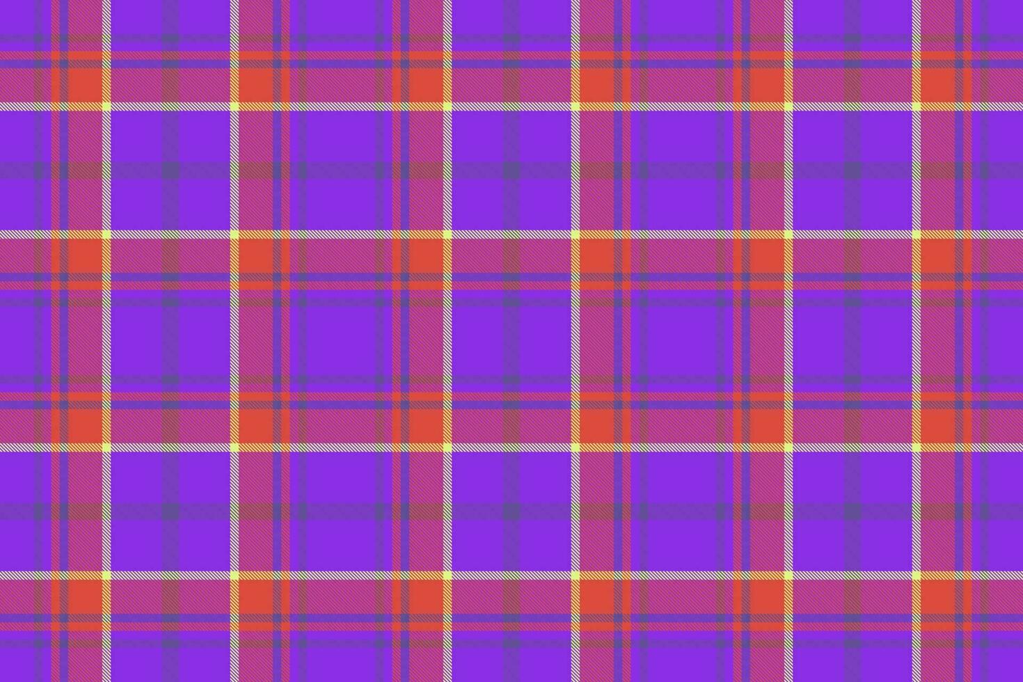 Seamless fabric pattern. Tartan check textile. Background vector plaid texture.