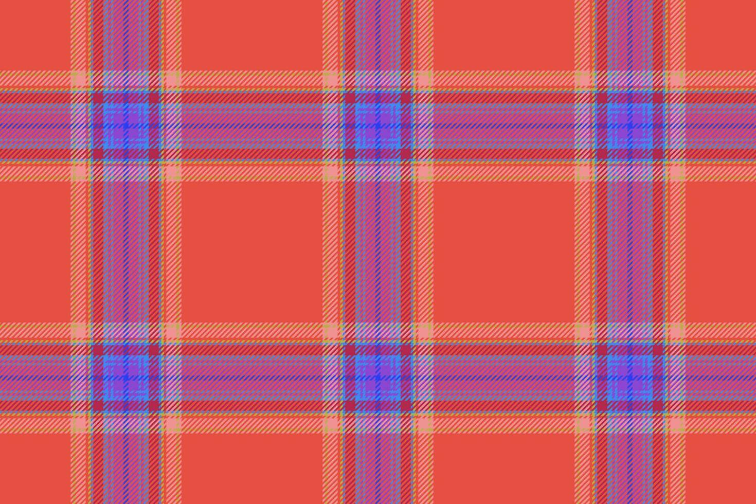 Plaid seamless vector. Background texture textile. Tartan fabric check pattern. vector