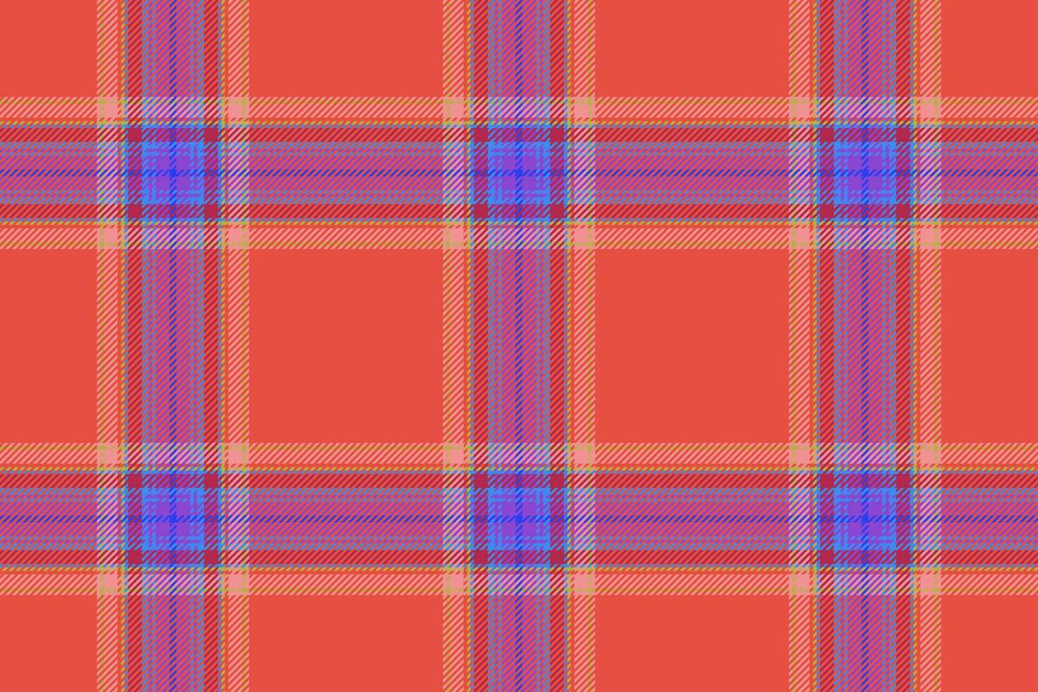 Plaid seamless vector. Background texture textile. Tartan fabric check pattern. vector