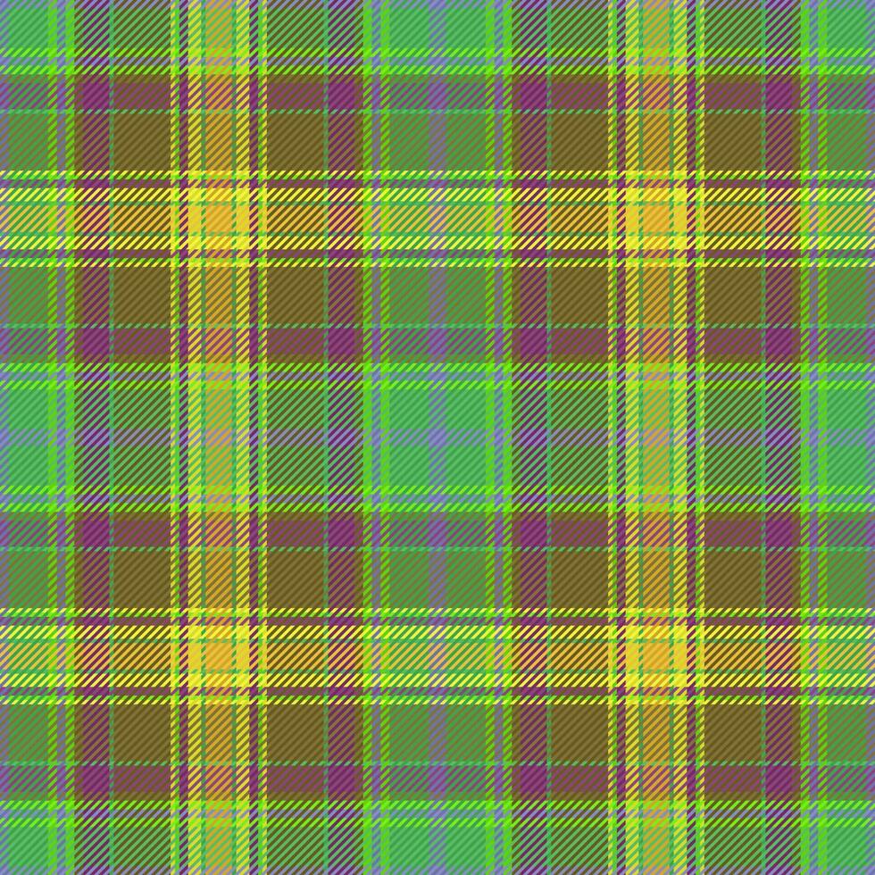 Tartan textile fabric. Background vector texture. Check plaid seamless pattern.