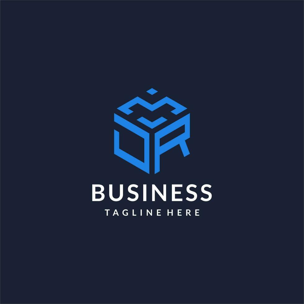 JR logo hexagon designs, best monogram initial logo with hexagonal shape design ideas vector