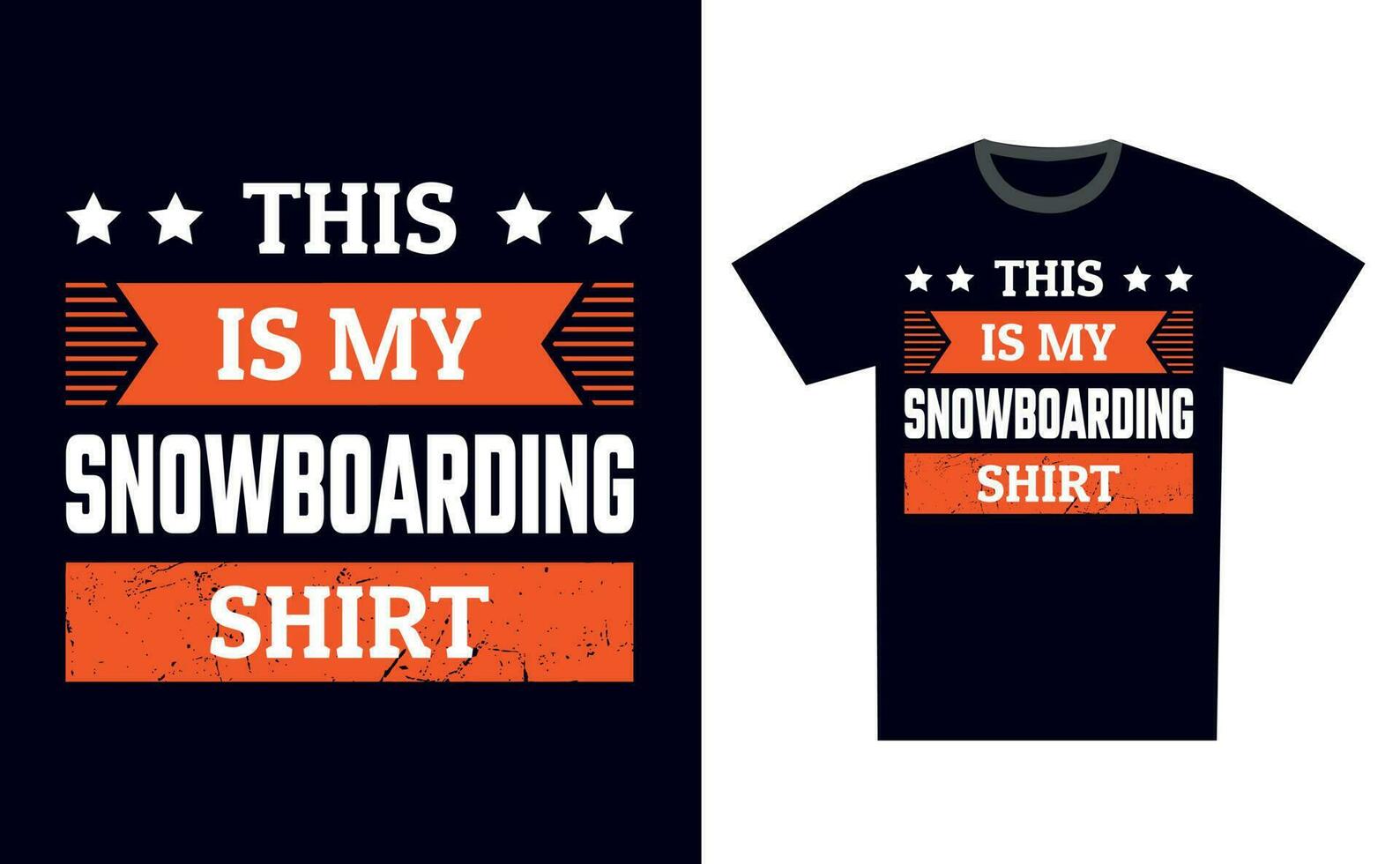 Snowboarding t camisa diseño modelo vector