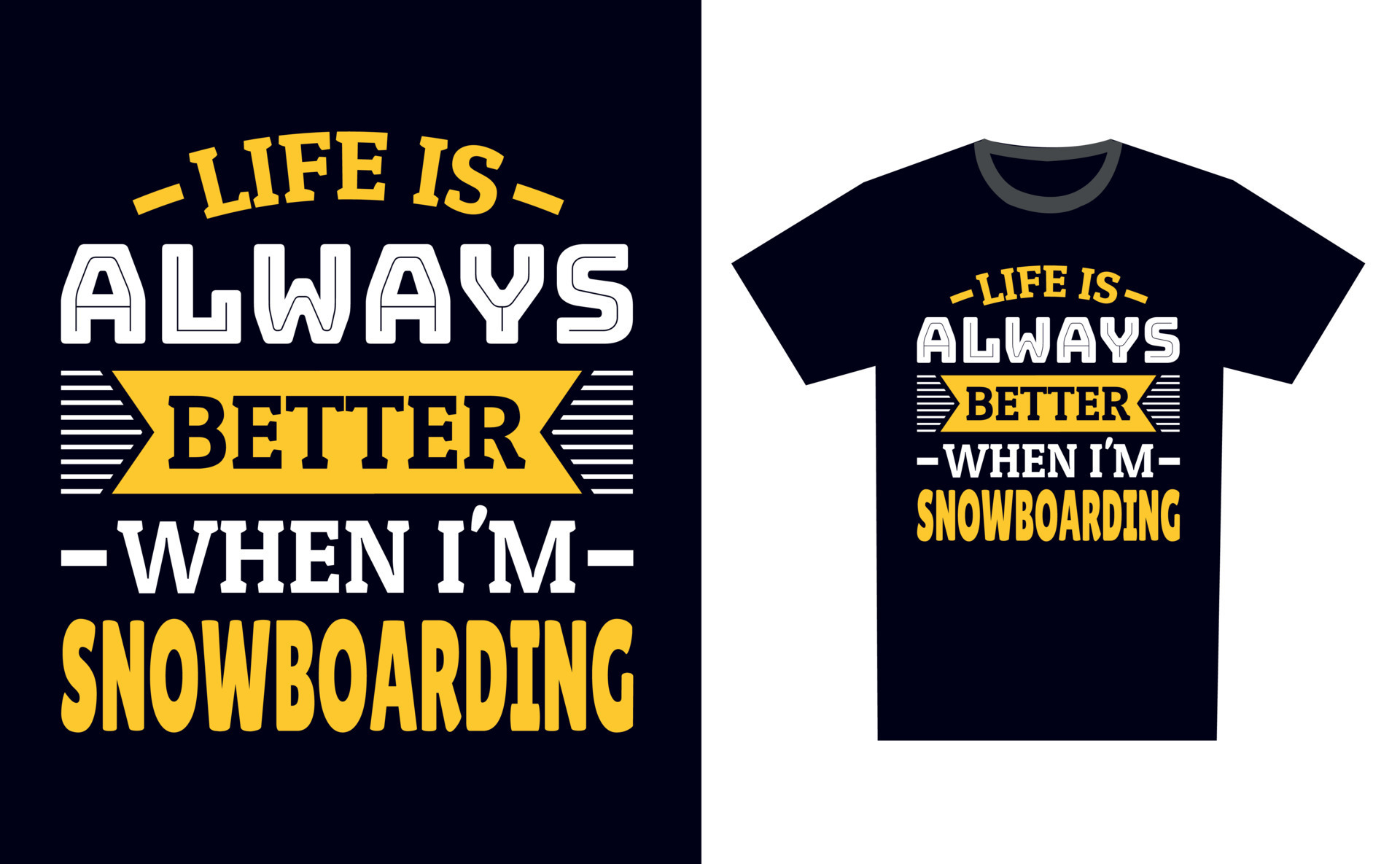 Snowboarding T Shirt Design Template Vector 23483422 Vector Art at Vecteezy