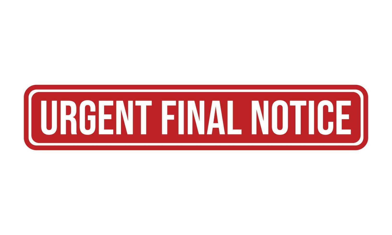 Urgent Final Notice Rubber Stamp Seal Vector
