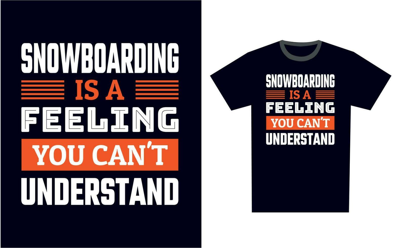 Snowboarding t camisa diseño modelo vector