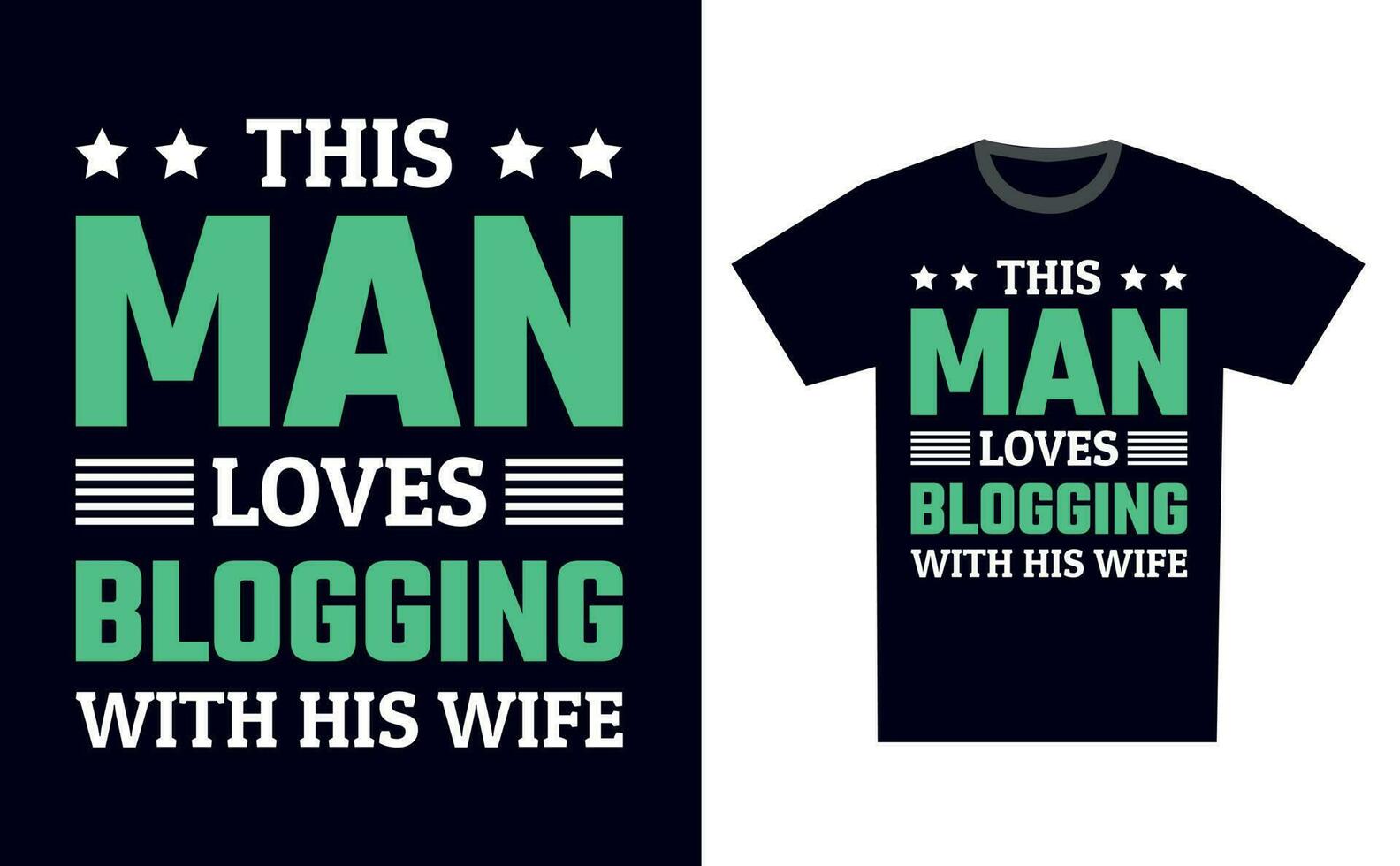 Blogging T Shirt Design Template Vector