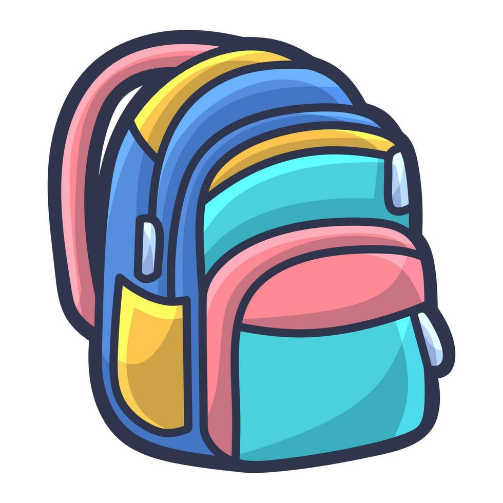 gratis vector linda vistoso bolsas, herramientas para todos los días vida