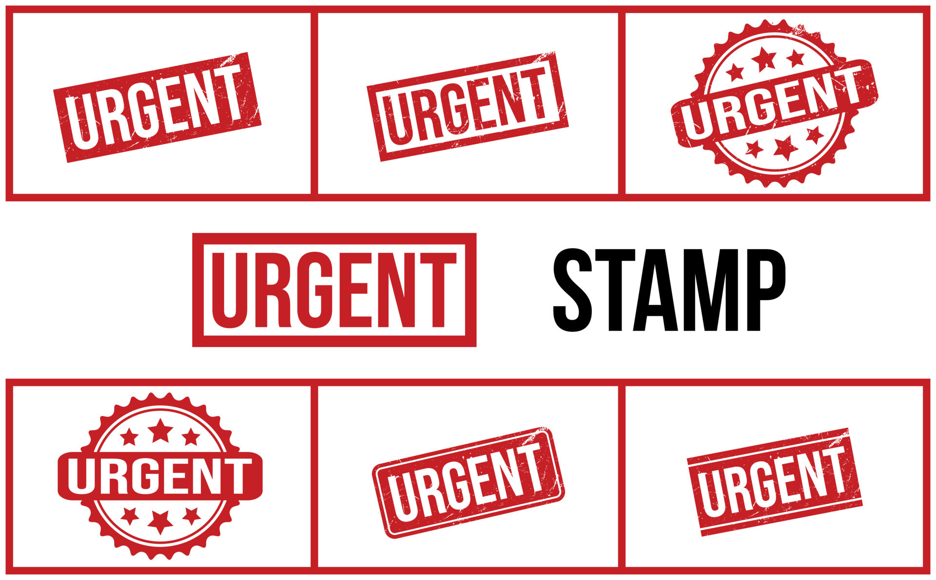 Urgent Rubber Stamp Set Vector 23483855 Vector Art at Vecteezy
