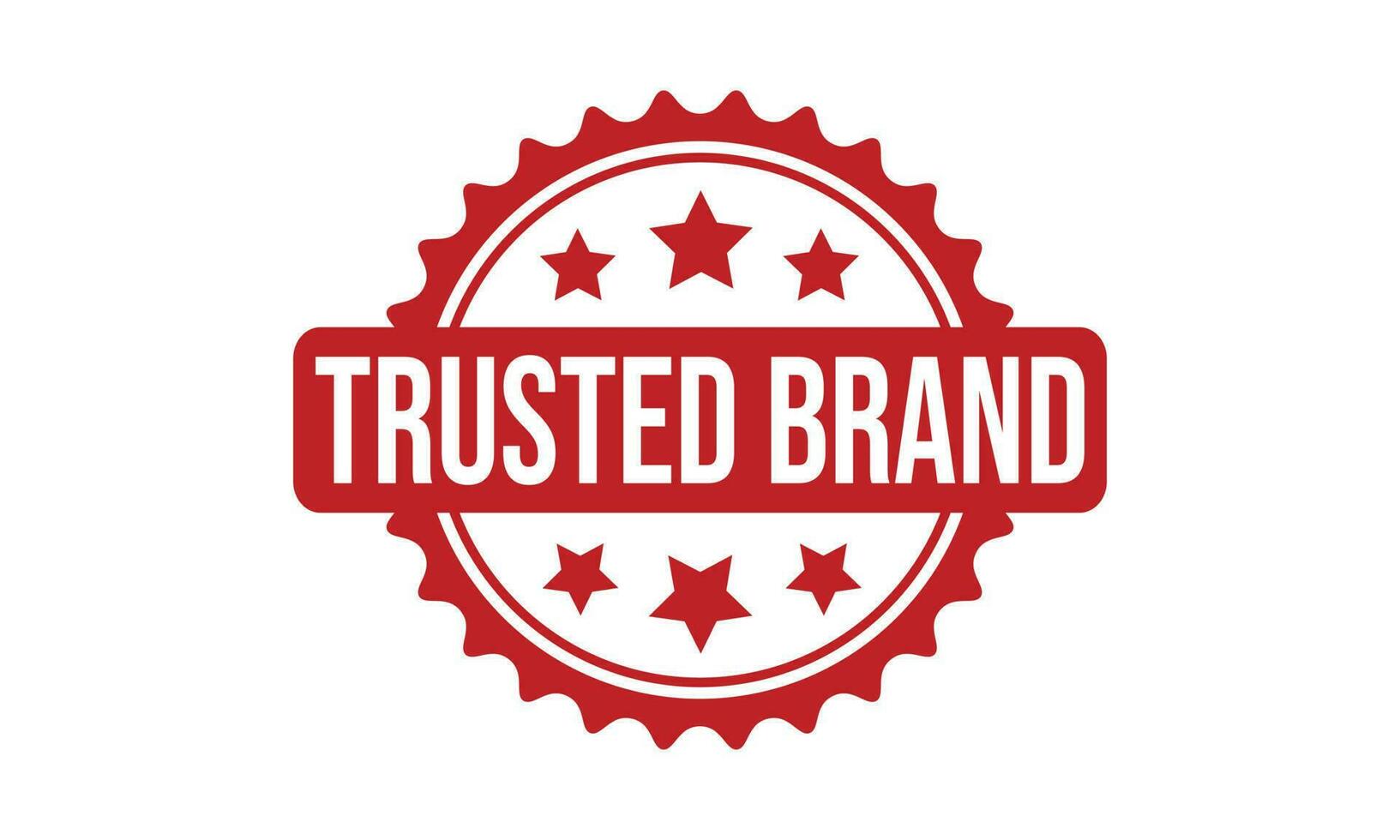 Trusted Brand Rubber Stamp Seal Vector