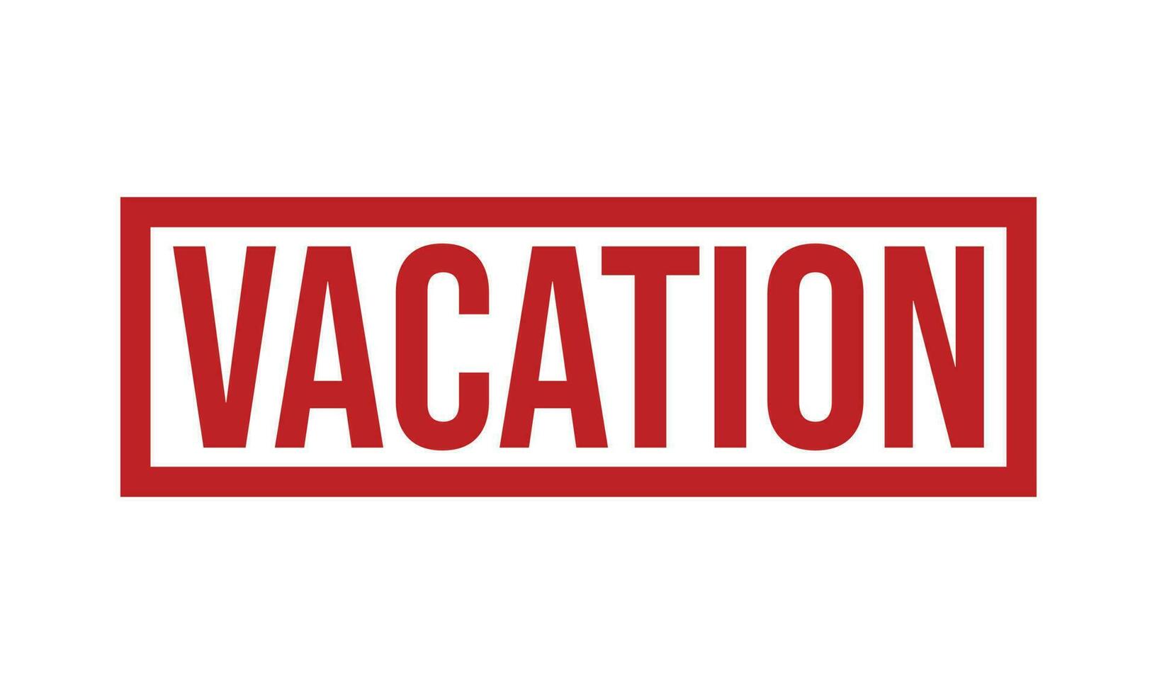 Vacation Rubber Stamp Seal Vector