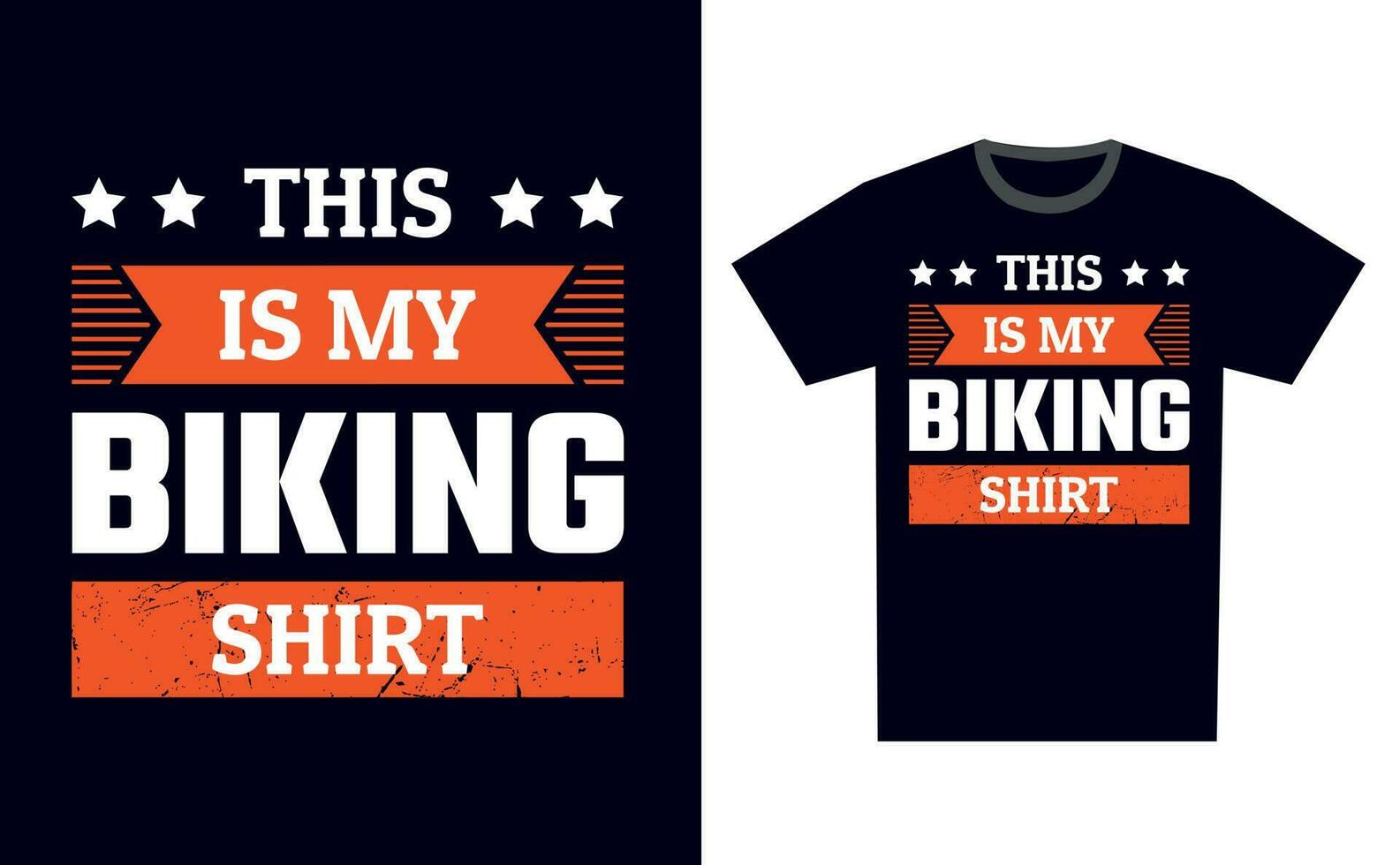 Biking T Shirt Design Template Vector