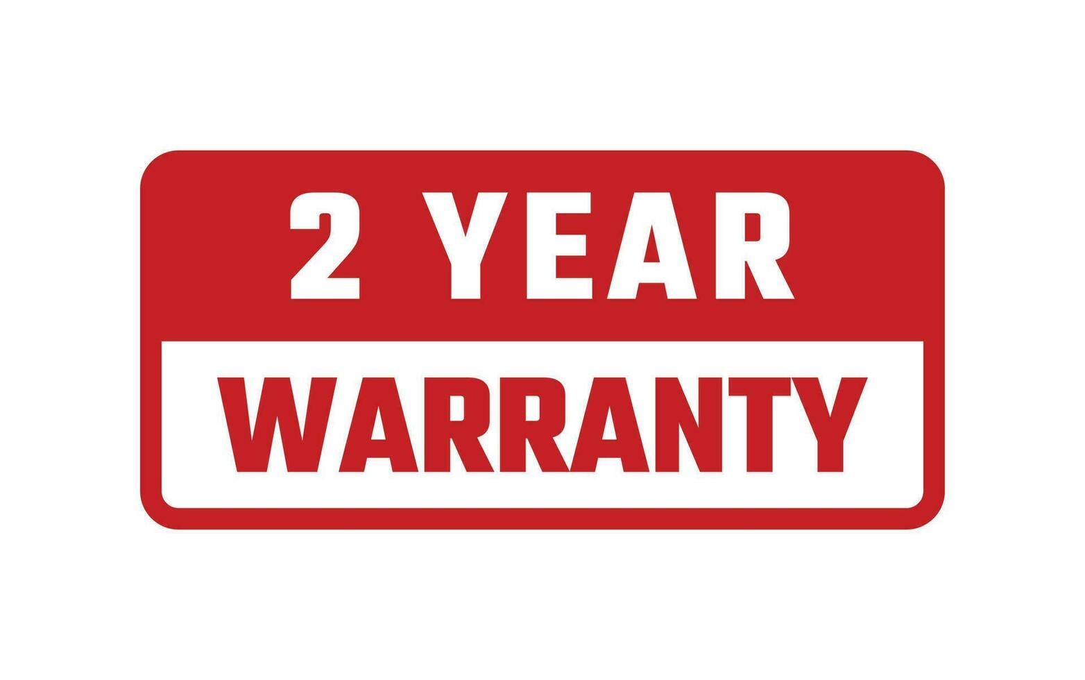 2 Year Warranty Rubber Stamp vector