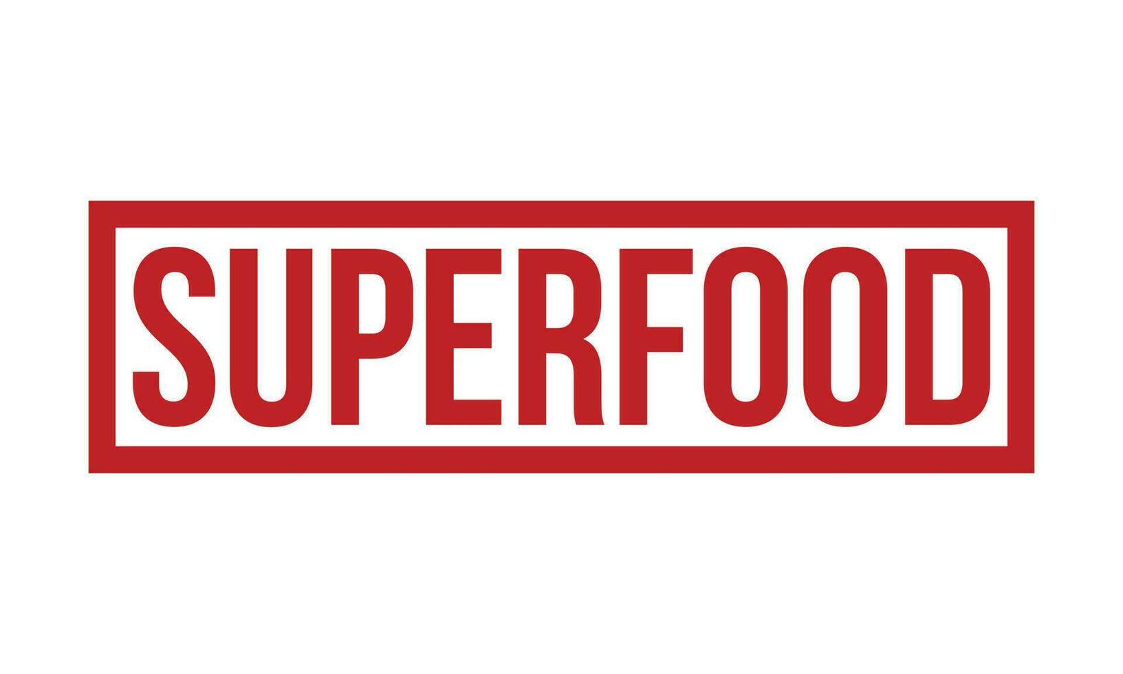 Superfood Rubber Stamp Seal Vector