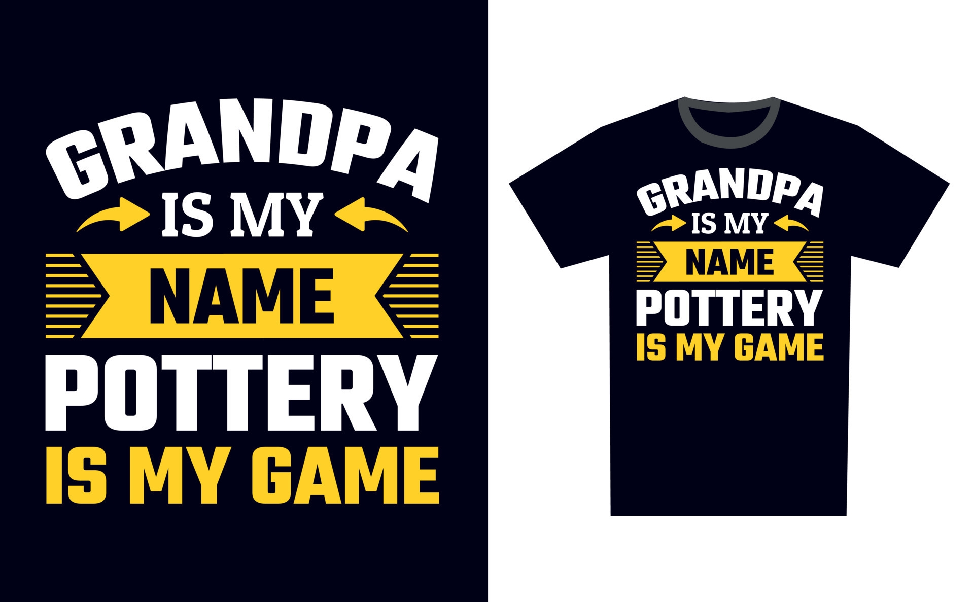 Pottery T Shirt Design Template Vector 23484255 Vector Art at Vecteezy