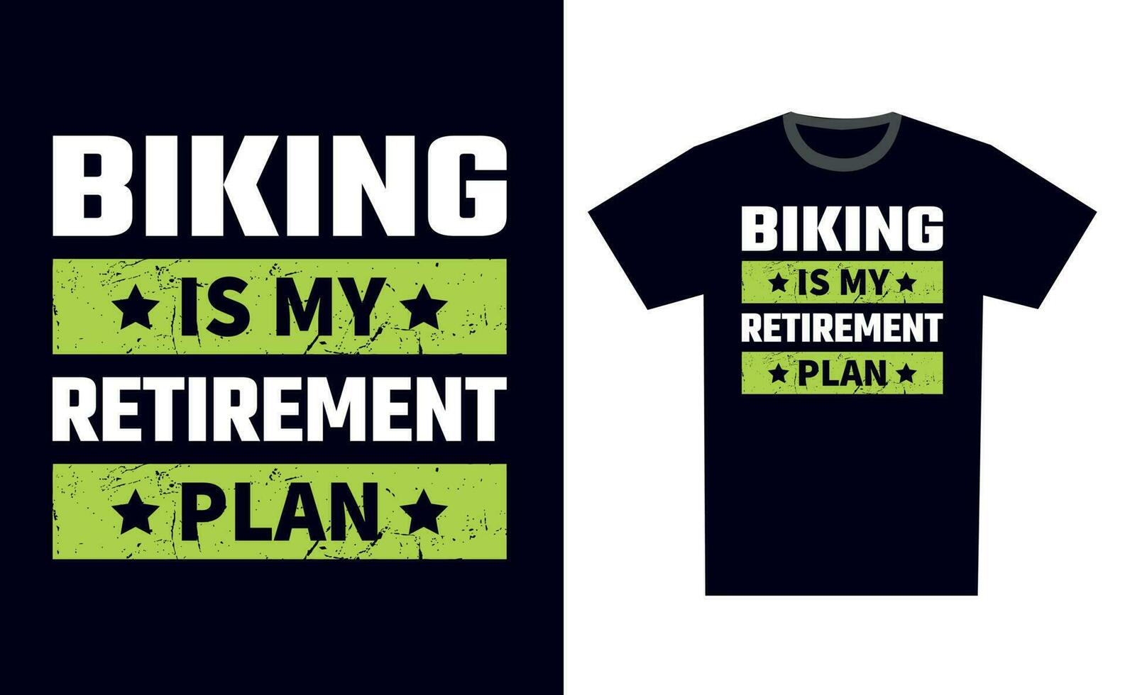 Biking T Shirt Design Template Vector