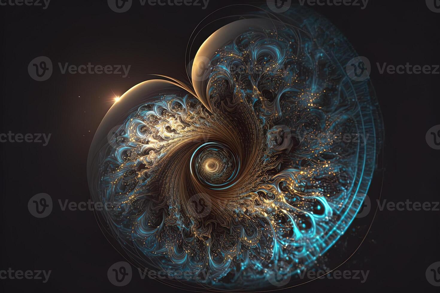 Illusion or dream, innovation or exploration, technology or sci fi. Physics quantum fluctuations 8k octane rendered ultra realistic. Digital art banner for game or movie photo